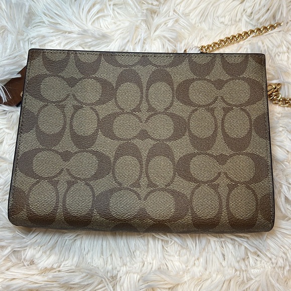 Coach Slim Crossbody Gold/Khaki Saddle - Picture 4 of 14